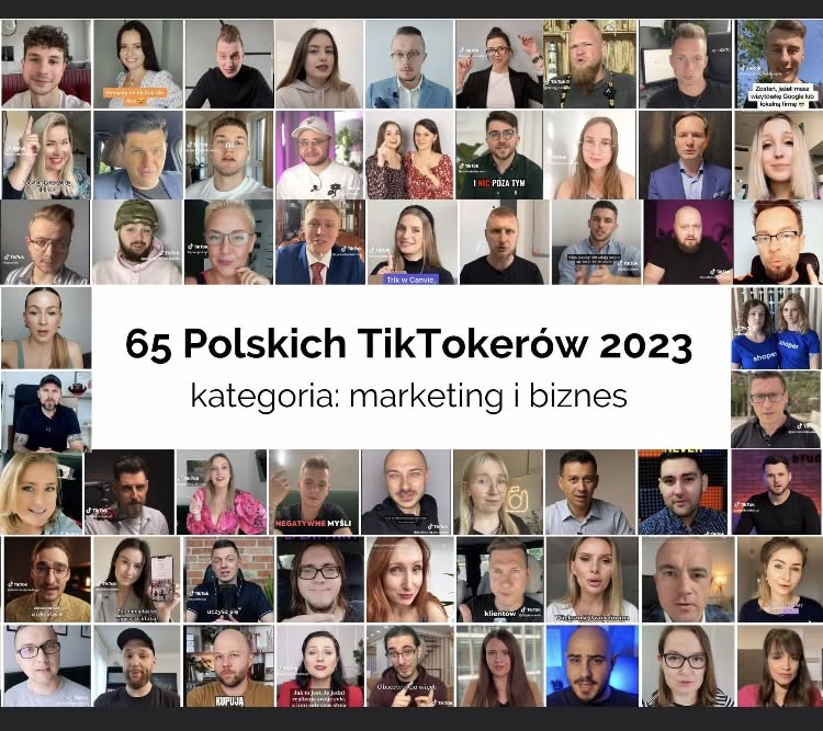 TOP 65 Polskich TikTokerów - Ranking marketing & biznes